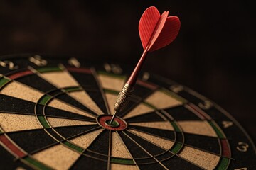 Achieving precise focus on a target symbolizes strategy and decision-making essential for business growth and effective leadership