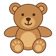 Cute Teddy Bear Cartoon Vector Illustration