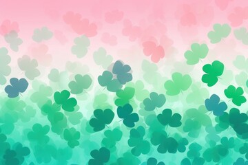 Abstract memphis clover leaves backgrounds outdoors pattern.