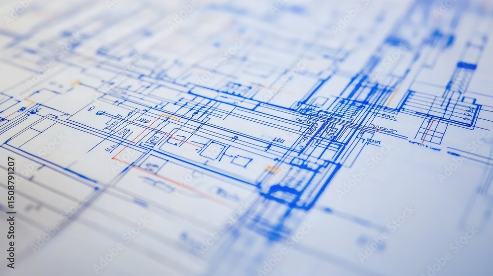 Poster a networking blueprint, featuring diagrams of cabling and device arrangement for efficiency.