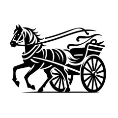 Horse and cart illustration