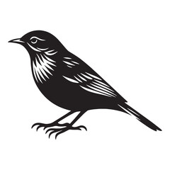 Feather Light Lark silhouette – Lark illustration – Minimalist Lark vector – Bird silhouette – Bird vector

