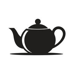 Teapot icon vector, ketli icon silhouette