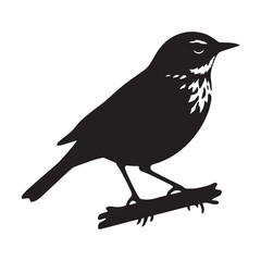 Freedom Flight Lark silhouette – Lark illustration – Minimalist Lark vector – Bird silhouette – Bird vector

