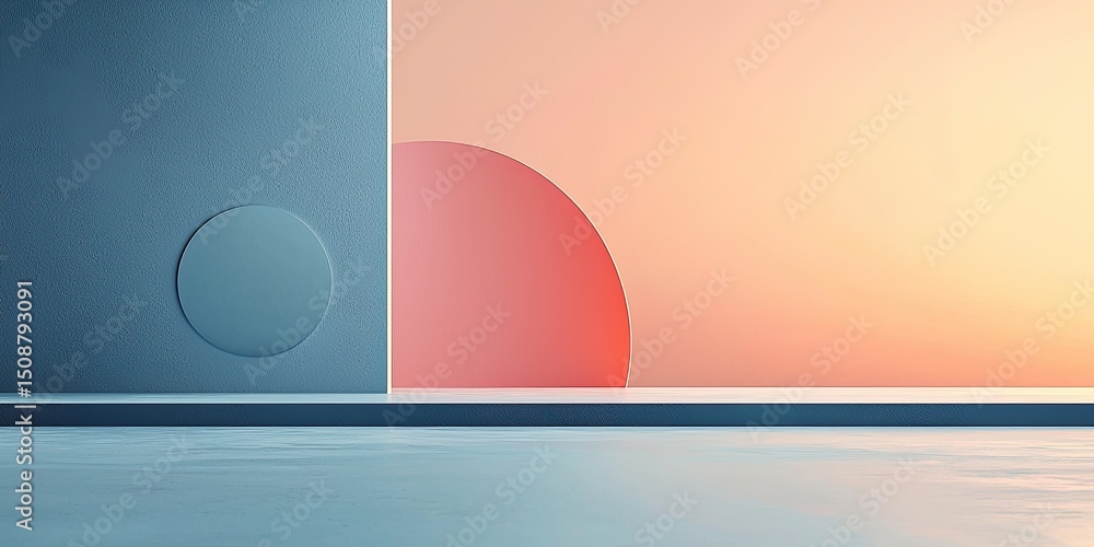 Poster this abstract image applies minimalist design principles to create a clean, focused visual experienc