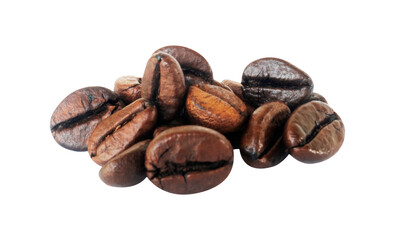 coffee beans on white background isolated