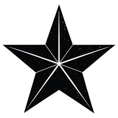 Shiny silver and gold star illustrations, perfect vector holiday and Christmas decorations or award symbols on black and white backgrounds