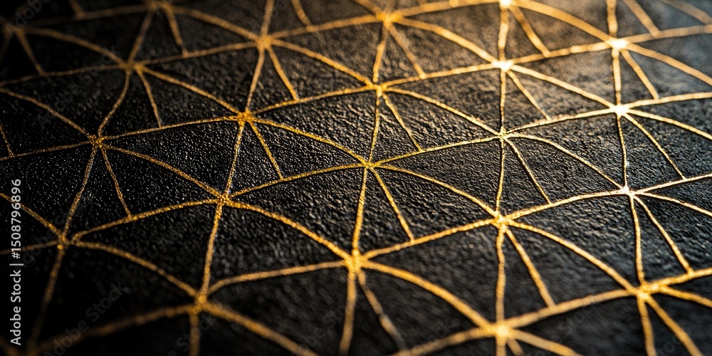 Fototapete Macro shot of faint geometric patterns featuring clean lines and minimal contrast, ideal for subtle modern designs.
