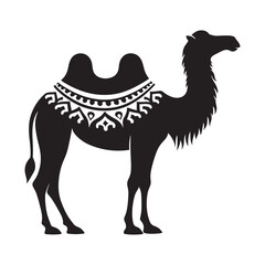 Simple Camel Silhouette Vector Image for Design and Arts