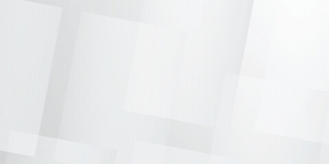 Modern and minimal abstract white geometric banner background featuring clean square shapes and subtle gradients. Perfect for web headers, posters, flyers, and professional branding materials.
