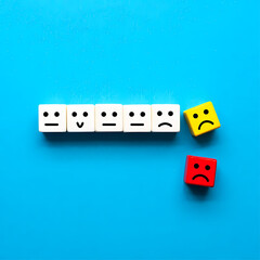 customer emotion rating survey concept