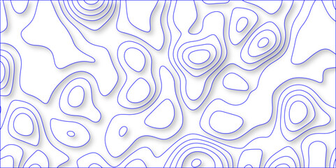 Abstract papercut design. Background of the topographic map. modern wallpaper texture and realistic design used for banner and posters, mountain relief geographic pattern. vector illustration.	