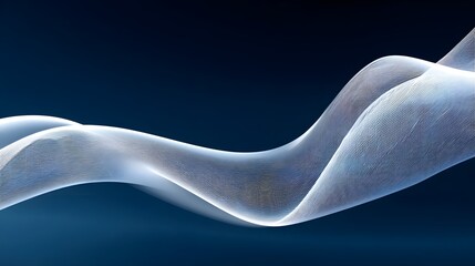 Elegant digital wave pattern on dark blue backdrop