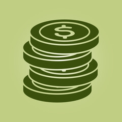 Money coins trendy artwork ravishing abstract vector illustration colorful applicable design