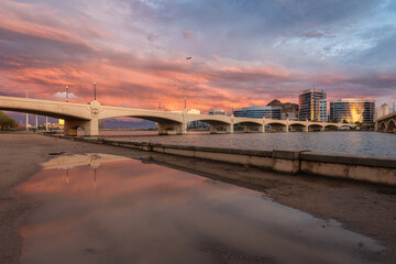 Sunset Reflections over Tempe Town Lake