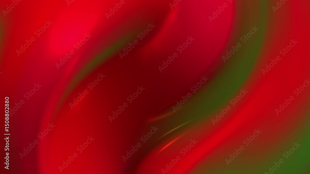 Aufkleber abstract video with red and green gradient flowing shapes. dynamic, smooth motion. dark background. 