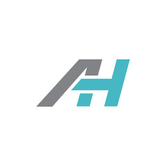 AH abstract vector logo design