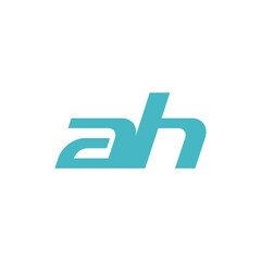 AH abstract vector logo design