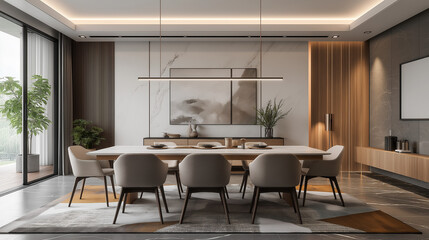 modern dining room