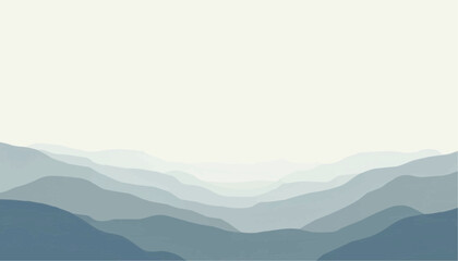 Blue Mountain Landscape