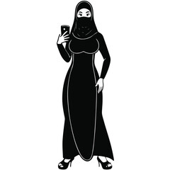 Detailed black and white sketch of a traditional woman in a saree facing slightly sideways