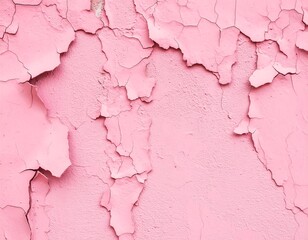 Fototapeta premium Cracked pink wall texture