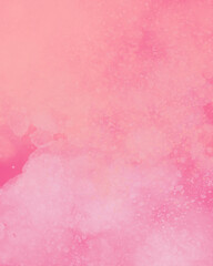 Watercolor pink color gradation abstract illustration for wallpaper background