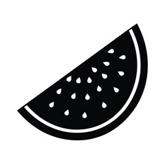 Watermelon slice icon vector illustration design