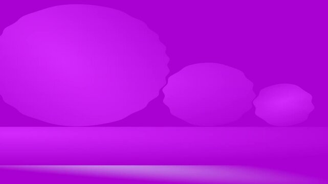 Un primer plano de varias figuras geom&eacute;tricas abstractas en movimiento en forma de onda