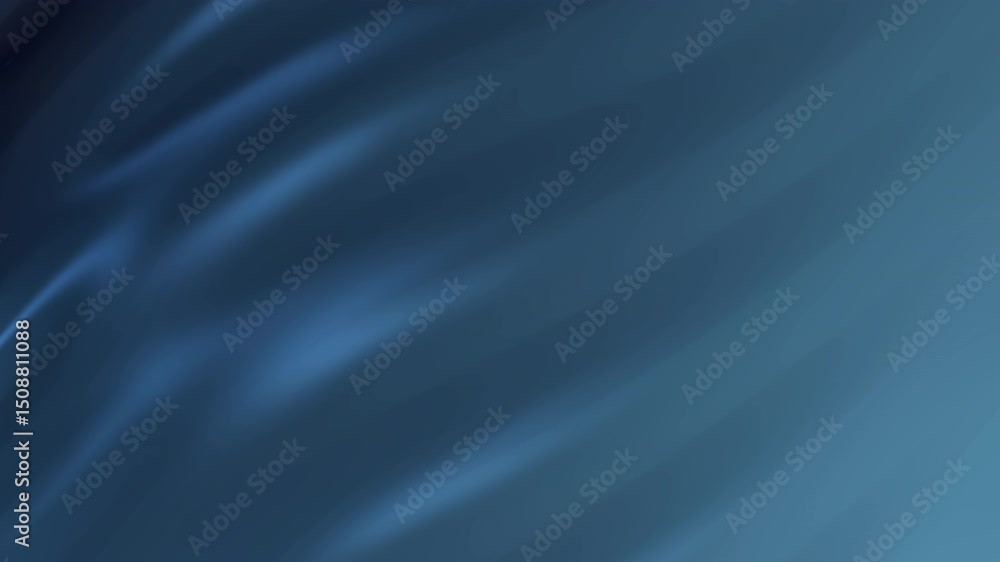 Poster abstract motion background with teal and dark blue gradient. smooth, flowing lines create a serene a