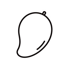 Mango outline vector flat illustration design.