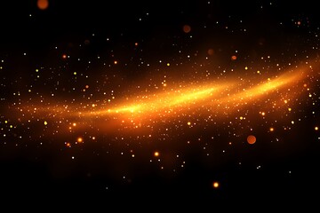 Fototapeta premium Abstract gold particles swirling