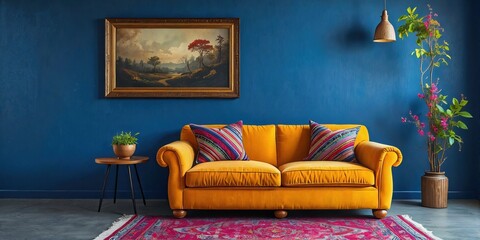 modern interior with sofa