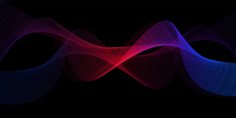 Abstract background design with blue and pink or purple diagonal lines pattern. Vector horizontal format for digital luxury business banner, contemporary cover, luxury premium.