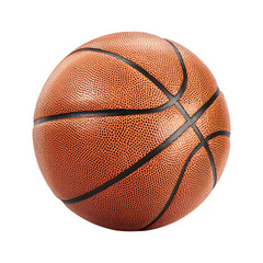 Fototapeta premium Classic orange basketball on white background