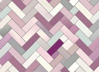 Pastel Herringbone Tile Pattern