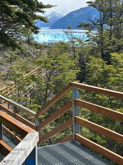 Sunny Summer View of Perito Moreno Glacier in Patagonia, Argentina