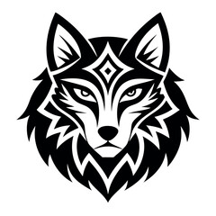 Fox silhouette - isolated vector images of wild animals
