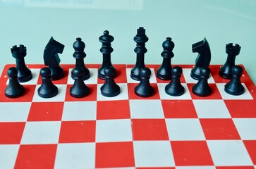 chess pieces on a chessboard