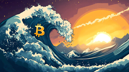 Bitcoin wave massive tsunami of digital currency