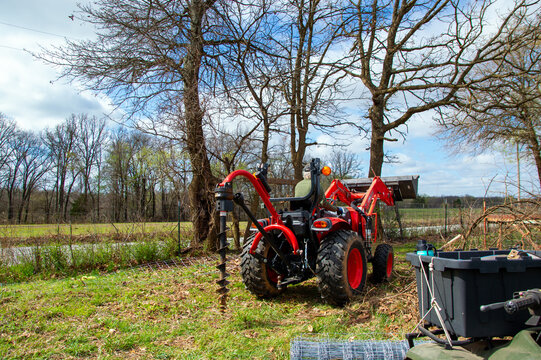 Country life and building fence