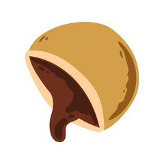 dorayaki flat illustration