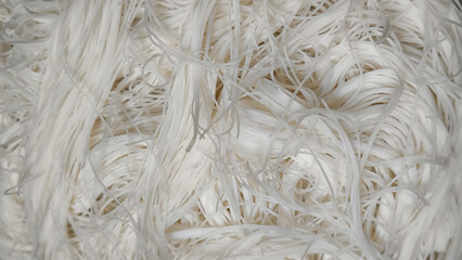 White vermicelli for making Chinese noodles. Ingredients.