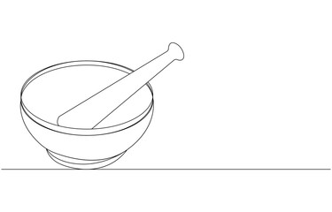pestle one Continuous line drawing