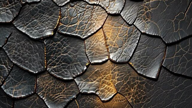 Black textured dragon scales close up, scale armor pattern reptile skin background.