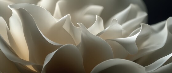 Close-up view of delicate white flower petals.