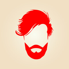 Barbershop trendy artwork ravishing abstract vector illustration colorful practical design