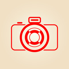 Camera trendy artwork ravishing abstract vector illustration colorful practical design