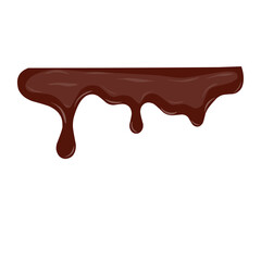 Melted chocolate illustration design