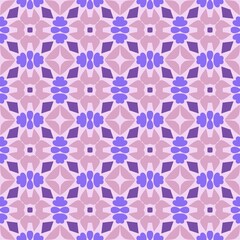 Petal Geometry – Abstract Floral Repeat in Pastel Plum and Lavender